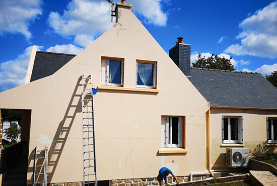 Façade d'une maison avan travaux